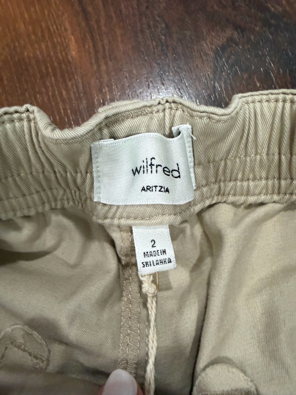 NWT Aritzia Wilfred Free Ascendant Pants Light Birch Cream Women Sz 2 Wide Leg - Picture 8 of 14